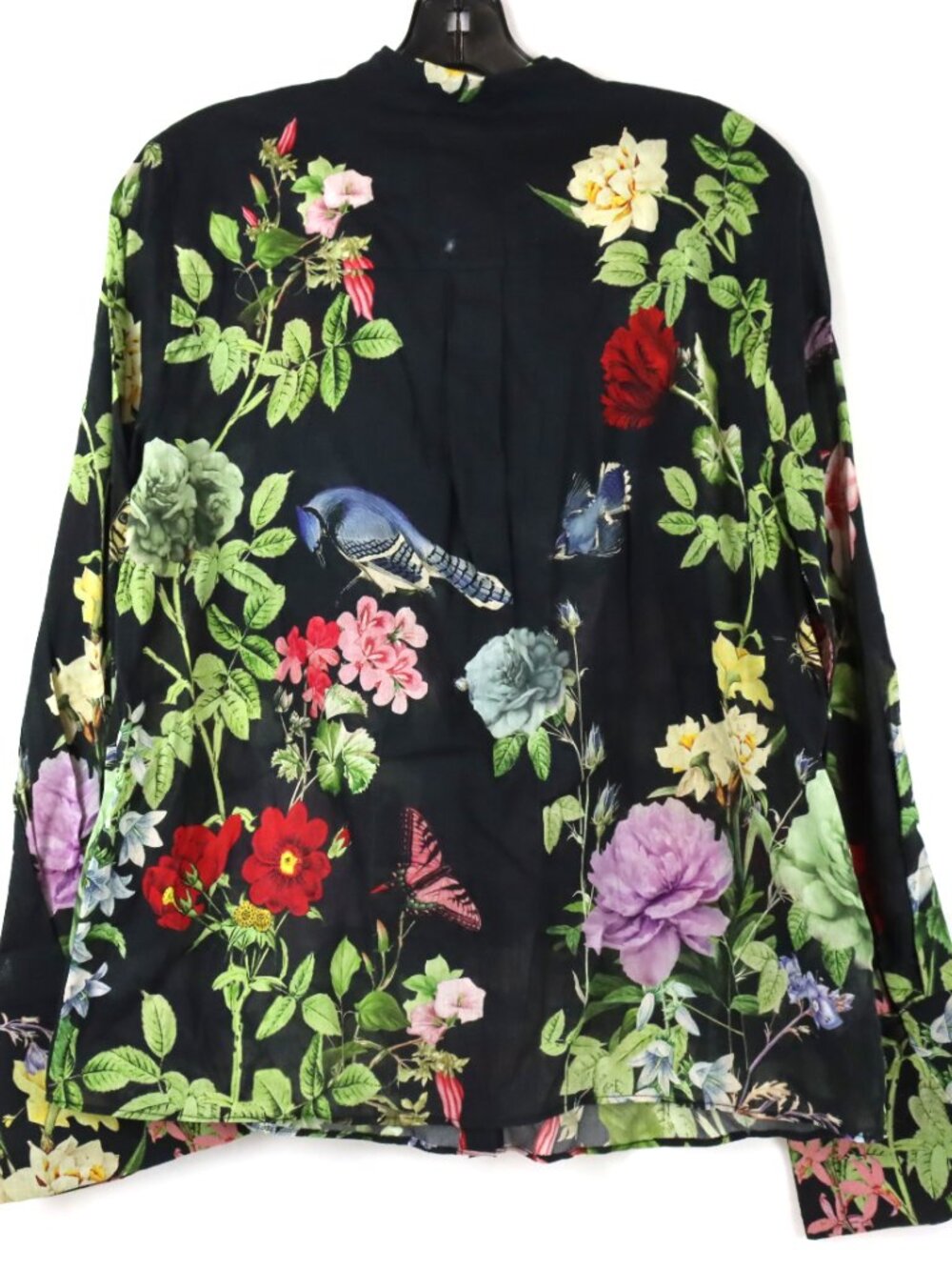 ALICE + OLIVIA Lloyd Floral Slit Sleeve Blouse in Venus Floral - Size Large -NWT - Picture 4 of 8
